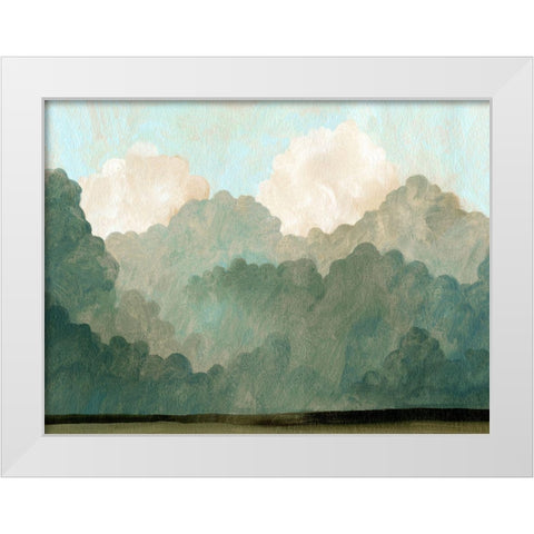 Autumn Thunderstorm II White Modern Wood Framed Art Print by Caroline, Emma
