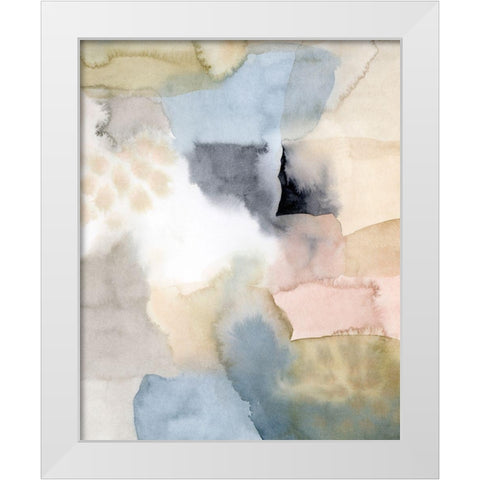 Salmon Rocks II White Modern Wood Framed Art Print by Popp, Grace