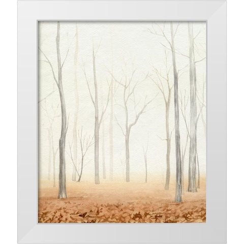 Fall in the Forest II White Modern Wood Framed Art Print by Popp, Grace