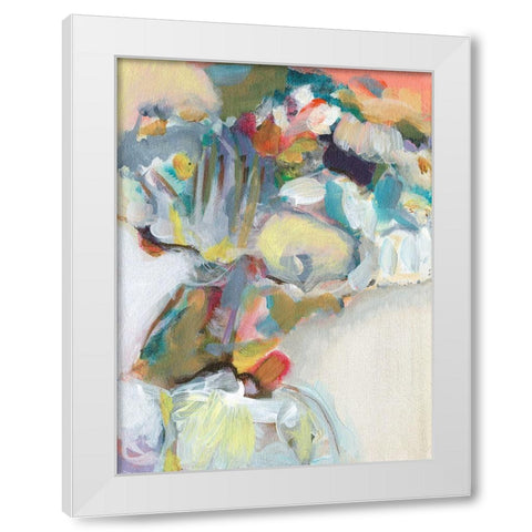 Flower Vendor II White Modern Wood Framed Art Print by Fuchs, Jodi