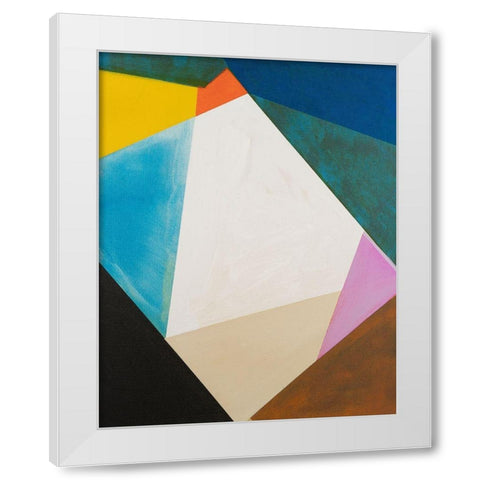 Modular I White Modern Wood Framed Art Print by Fuchs, Jodi