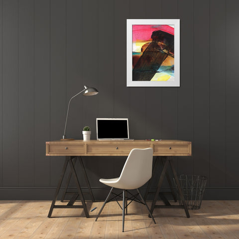 Carnival Trio II White Modern Wood Framed Art Print by Fuchs, Jodi