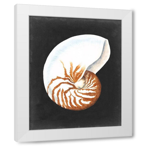 Graphic Nautilus White Modern Wood Framed Art Print by Willett, Michael