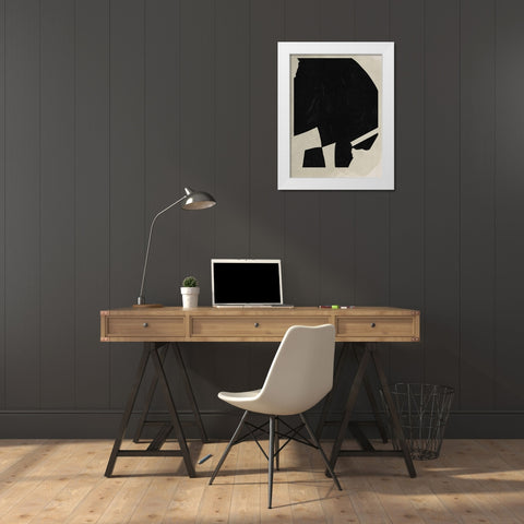 Big Graphic II White Modern Wood Framed Art Print by Green, Jacob
