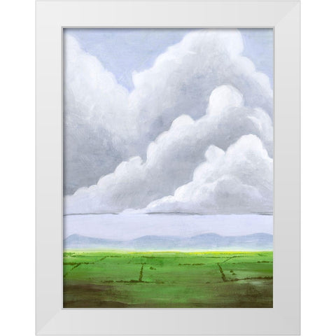 Hazy Horizon II White Modern Wood Framed Art Print by Popp, Grace