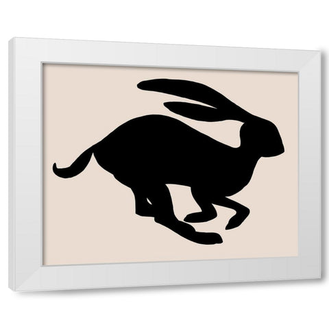 Animal Sprinter I White Modern Wood Framed Art Print by Green, Jacob
