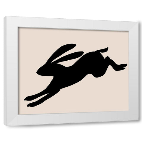 Animal Sprinter II White Modern Wood Framed Art Print by Green, Jacob