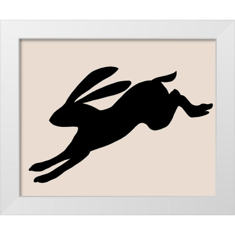 Animal Sprinter II White Modern Wood Framed Art Print by Green, Jacob
