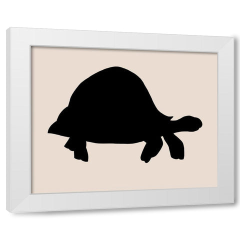 Animal Sprinter III White Modern Wood Framed Art Print by Green, Jacob