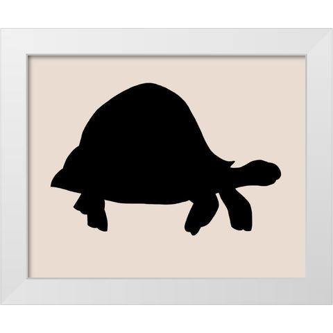 Animal Sprinter III White Modern Wood Framed Art Print by Green, Jacob