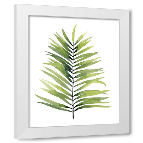 Palm Water II White Modern Wood Framed Art Print by Popp, Grace