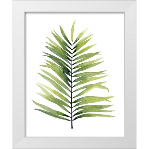 Palm Water II White Modern Wood Framed Art Print by Popp, Grace