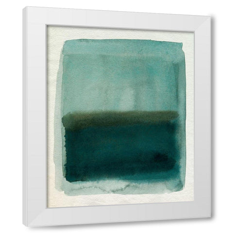 Seaglass Windowpane I White Modern Wood Framed Art Print by Popp, Grace