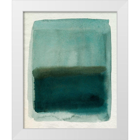 Seaglass Windowpane I White Modern Wood Framed Art Print by Popp, Grace