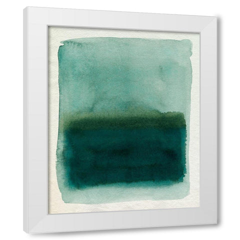 Seaglass Windowpane II White Modern Wood Framed Art Print by Popp, Grace