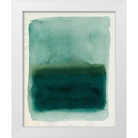 Seaglass Windowpane II White Modern Wood Framed Art Print by Popp, Grace