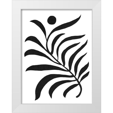 Matisse Fern I White Modern Wood Framed Art Print by Green, Jacob