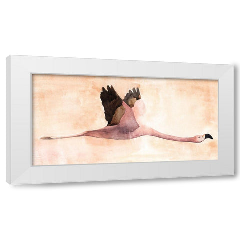 Touching Down II White Modern Wood Framed Art Print by Warren, Annie