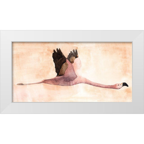 Touching Down II White Modern Wood Framed Art Print by Warren, Annie