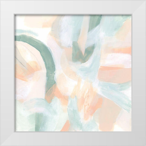 Liquid Segment II White Modern Wood Framed Art Print by Vess, June Erica