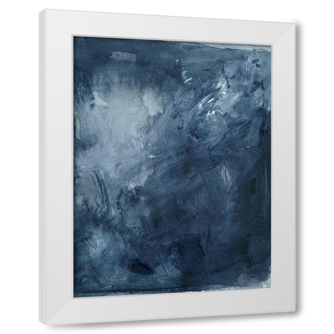 In Too Deep I White Modern Wood Framed Art Print by Vess, June Erica