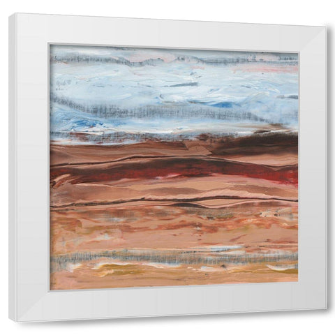 Mars I White Modern Wood Framed Art Print by Longley, Alicia