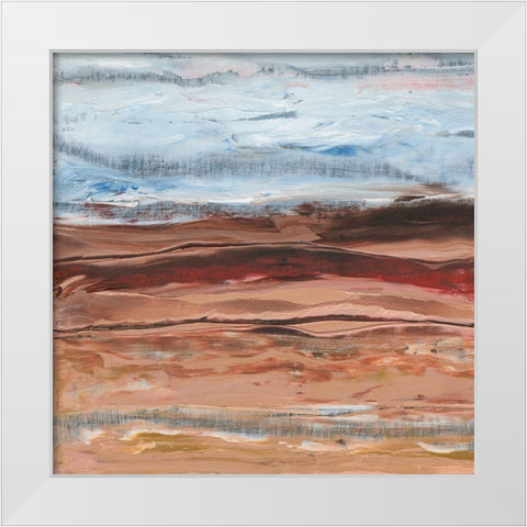 Mars I White Modern Wood Framed Art Print by Longley, Alicia