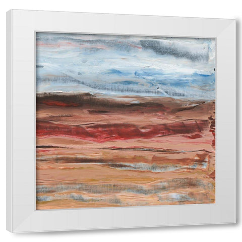 Mars II White Modern Wood Framed Art Print by Longley, Alicia