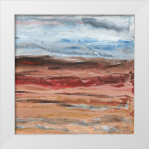 Mars II White Modern Wood Framed Art Print by Longley, Alicia