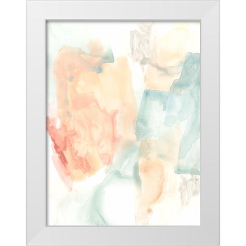 Liquid Structure I White Modern Wood Framed Art Print by Vess, June Erica