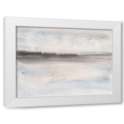 Coastal Impression I White Modern Wood Framed Art Print by Holland, J.