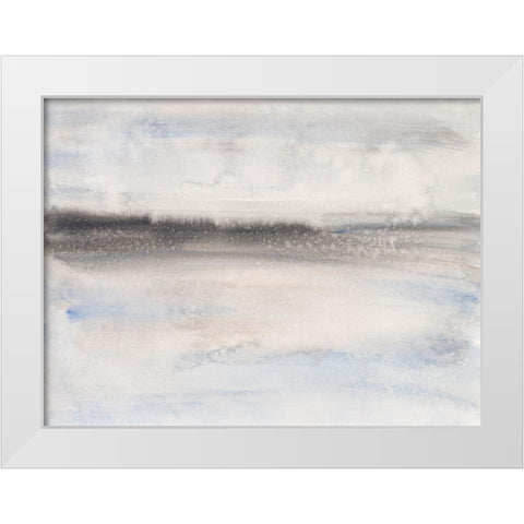 Coastal Impression I White Modern Wood Framed Art Print by Holland, J.