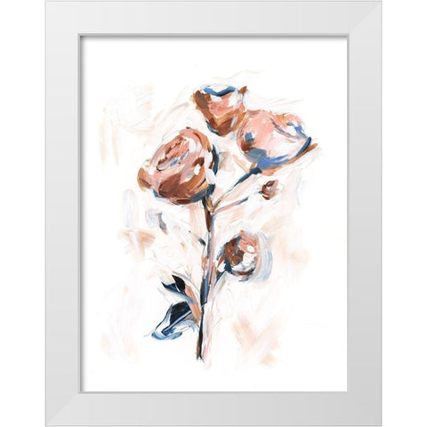 Abstract Rose Bouquet I White Modern Wood Framed Art Print by Harper, Ethan