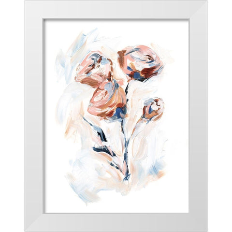 Abstract Rose Bouquet II White Modern Wood Framed Art Print by Harper, Ethan
