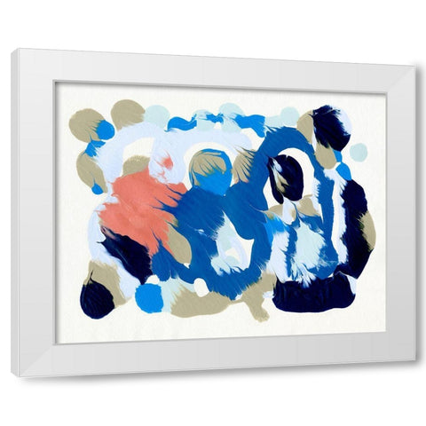 Legato II White Modern Wood Framed Art Print by Caroline, Emma