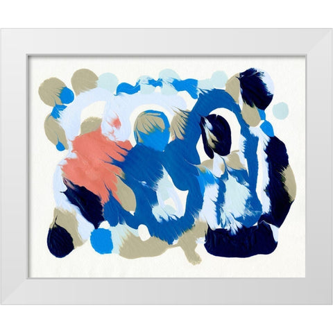 Legato II White Modern Wood Framed Art Print by Caroline, Emma