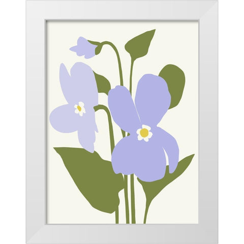 Graphic Botanic III White Modern Wood Framed Art Print by Barnes, Victoria