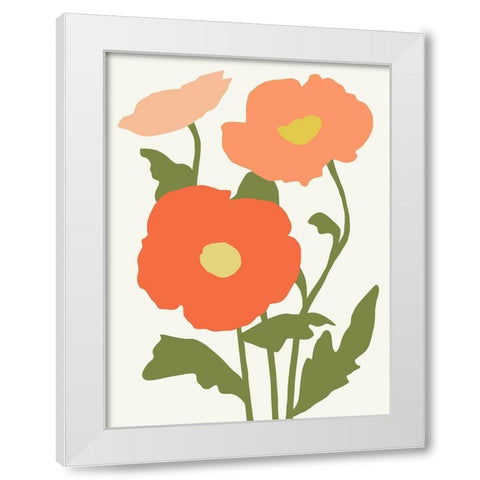 Graphic Botanic IV White Modern Wood Framed Art Print by Barnes, Victoria