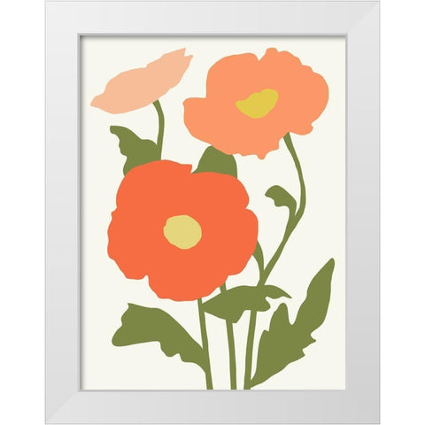 Graphic Botanic IV White Modern Wood Framed Art Print by Barnes, Victoria