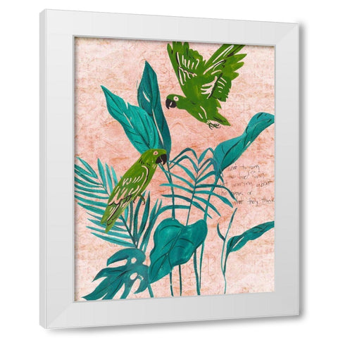 The Tropical Song II White Modern Wood Framed Art Print by Wang, Melissa