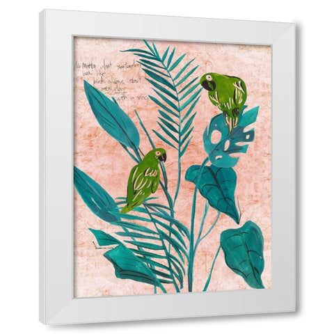 The Tropical Song IV White Modern Wood Framed Art Print by Wang, Melissa