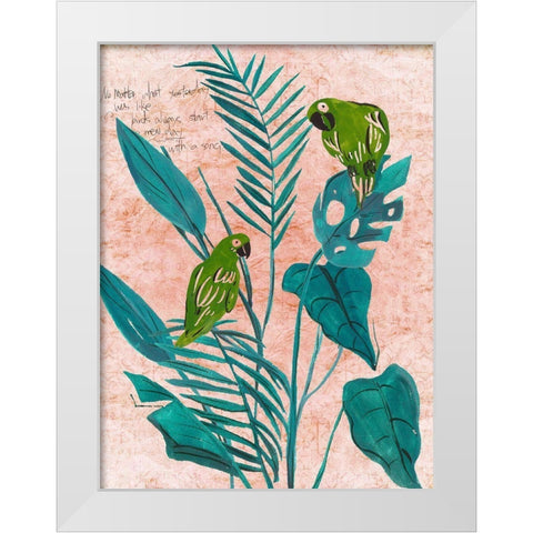 The Tropical Song IV White Modern Wood Framed Art Print by Wang, Melissa