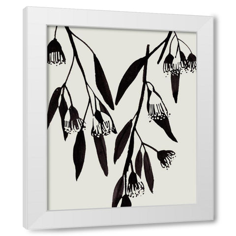 Wind Sway I White Modern Wood Framed Art Print by Wang, Melissa