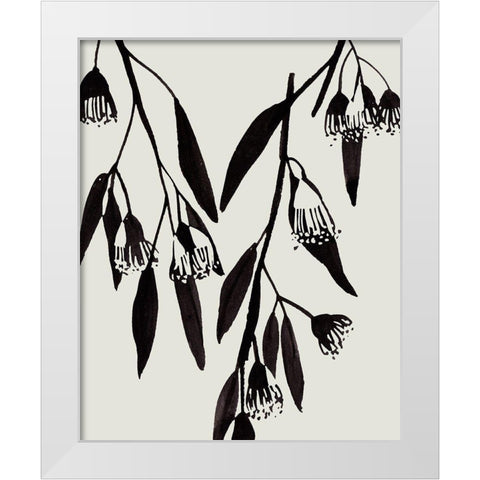 Wind Sway I White Modern Wood Framed Art Print by Wang, Melissa