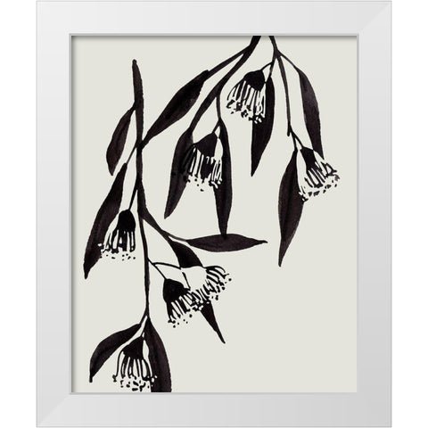 Wind Sway II White Modern Wood Framed Art Print by Wang, Melissa