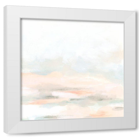 Champagne Coast I White Modern Wood Framed Art Print by Vess, June Erica