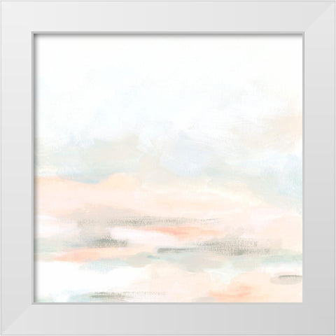 Champagne Coast I White Modern Wood Framed Art Print by Vess, June Erica
