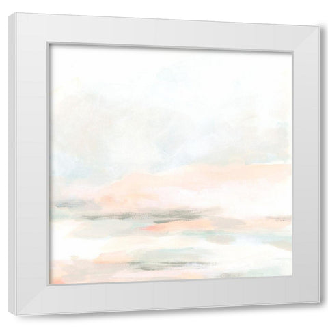 Champagne Coast II White Modern Wood Framed Art Print by Vess, June Erica