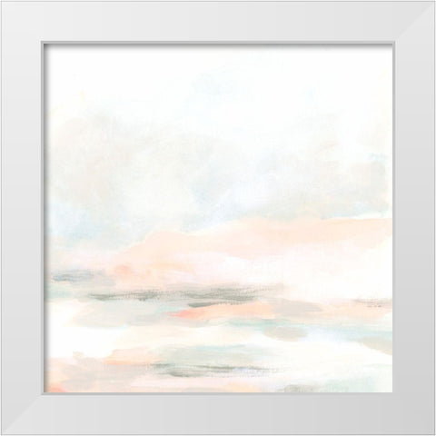 Champagne Coast II White Modern Wood Framed Art Print by Vess, June Erica