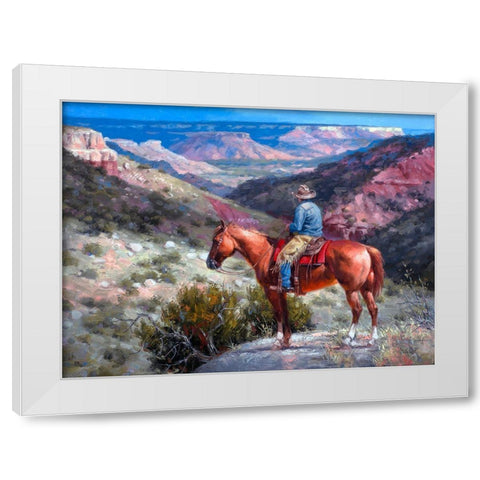 Mighty Pretty Spot White Modern Wood Framed Art Print by Sorenson, Jack